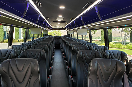 Air conditioning on charter bus